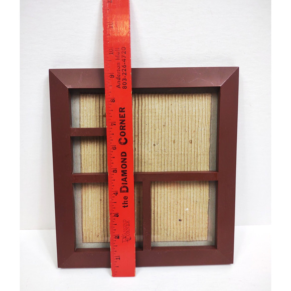 Wood Look Family Collage 5 Opening Table Top Photo Frame Smooth Beveled w Glass - Picture 5 of 7